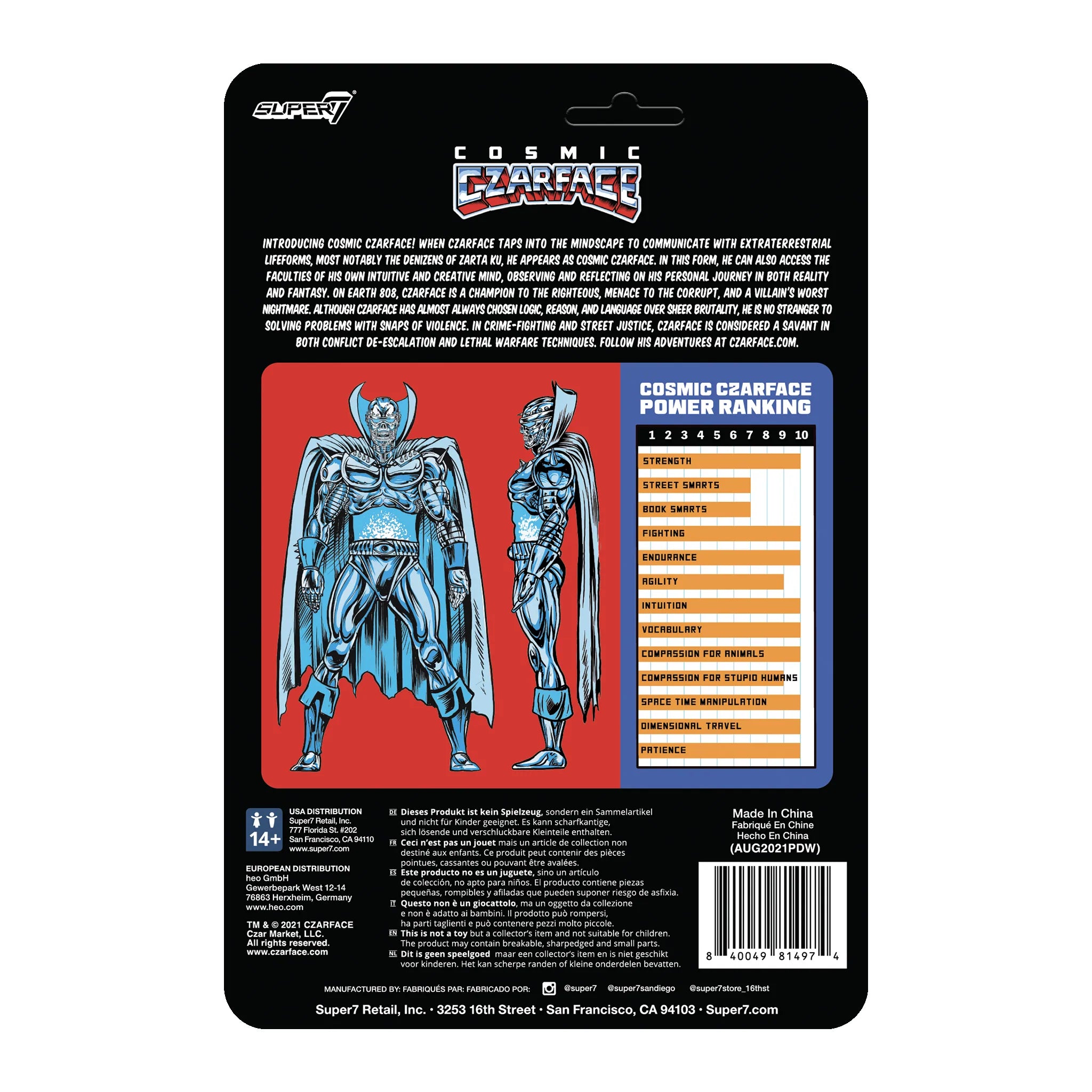SUPER7 - Czarface Reaction Figure - Cosmic Czarface