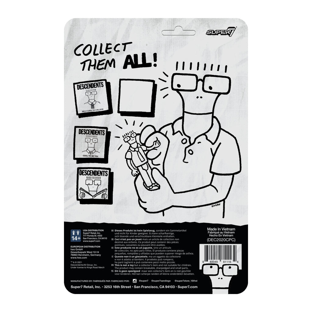 SUPER7 - Descendents ReAction Figure - Milo (Goes to College)