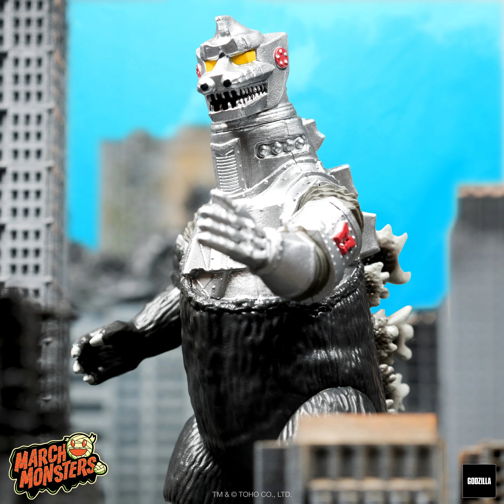 SUPER7 - Godzilla Toho ReAction Figure - Half-Transformed Mechagodzilla