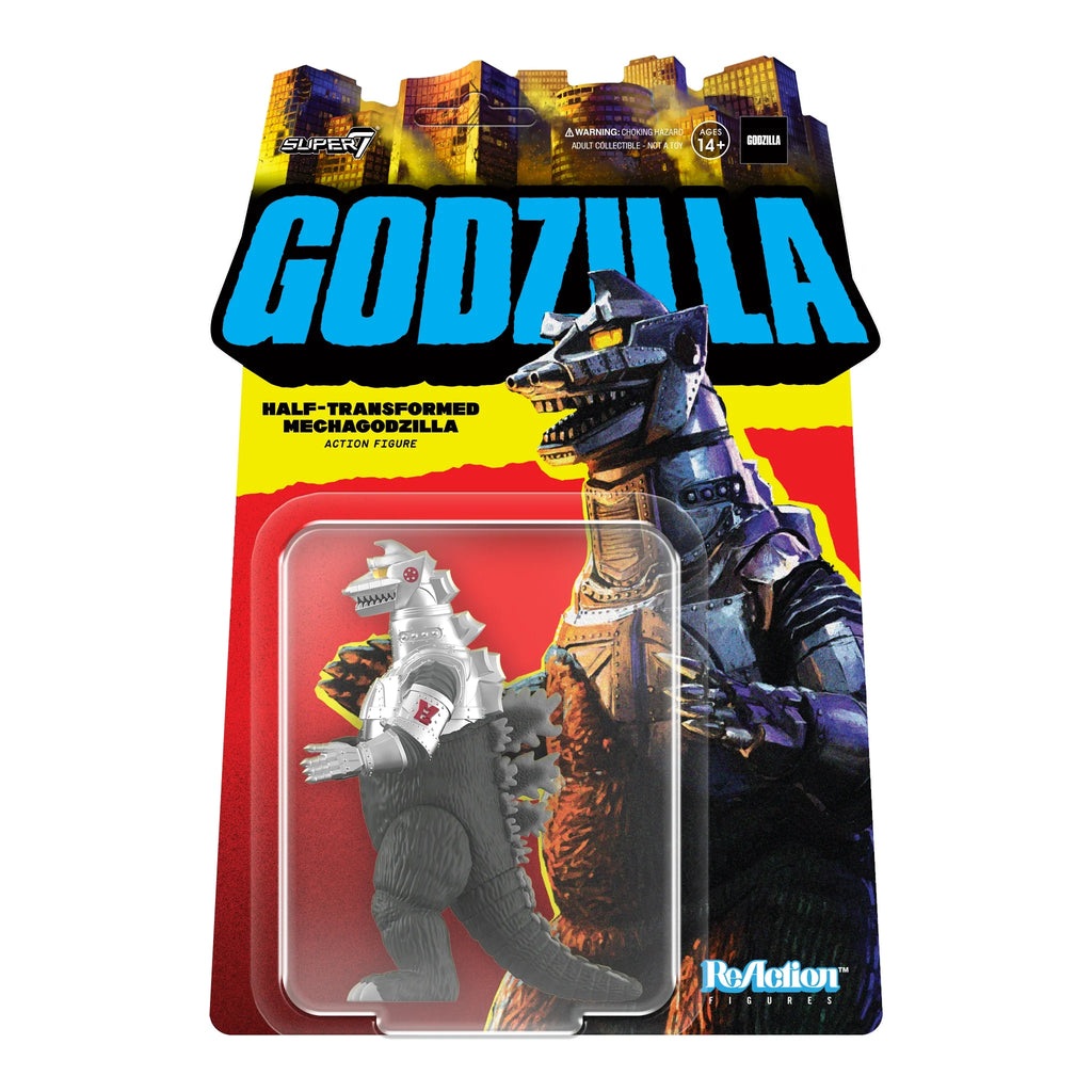SUPER7 - Godzilla Toho ReAction Figure - Half-Transformed Mechagodzilla