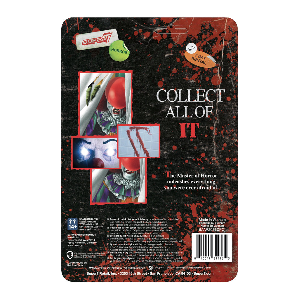SUPER7 - IT Reaction Figure - Pennywise (Clown)