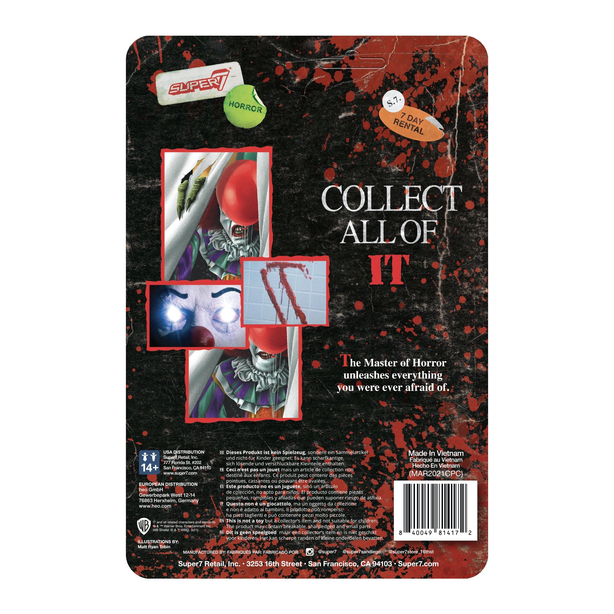 SUPER7 - IT Reaction Figure - Pennywise (Monster)