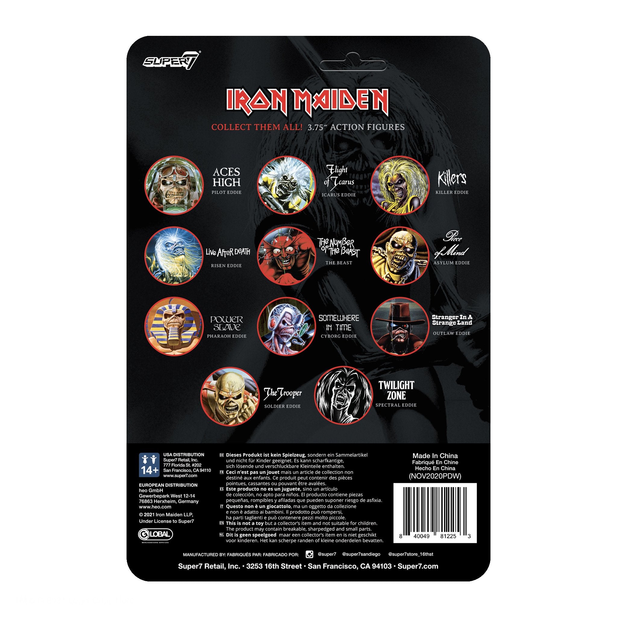 SUPER7 - Iron Maiden ReAction Figure - Maiden Japan