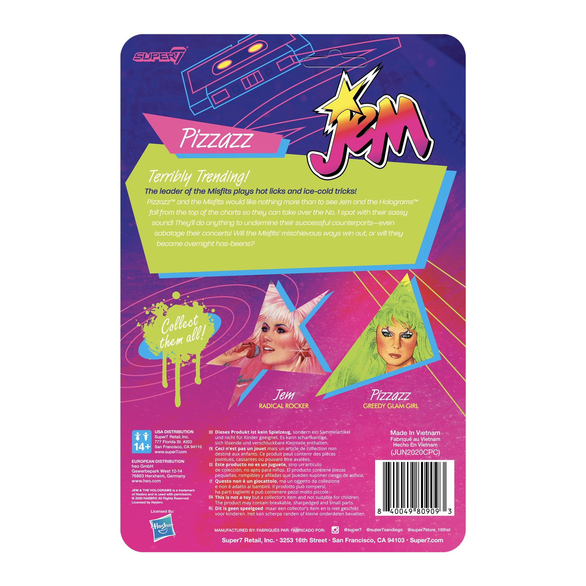 SUPER7 - Jem and the Holograms ReAction Figure - Jem