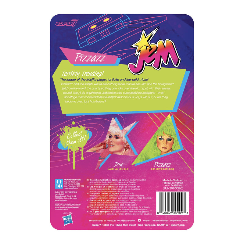 SUPER7 - Jem and the Holograms ReAction Figure - Pizzazz