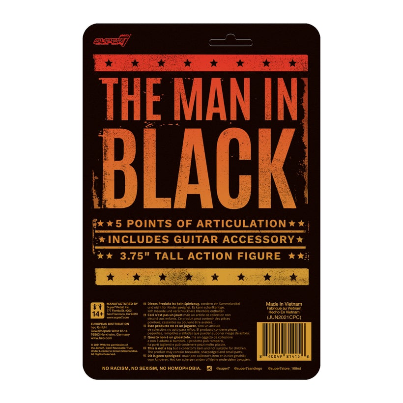 SUPER7 - Johnny Cash ReAction Figure - The Man In Black