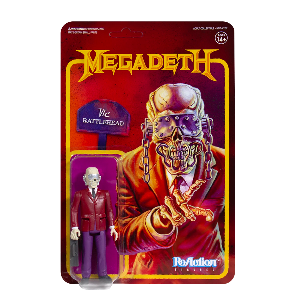 SUPER7 - Megadeth Vic Rattlehead ReAction Figure