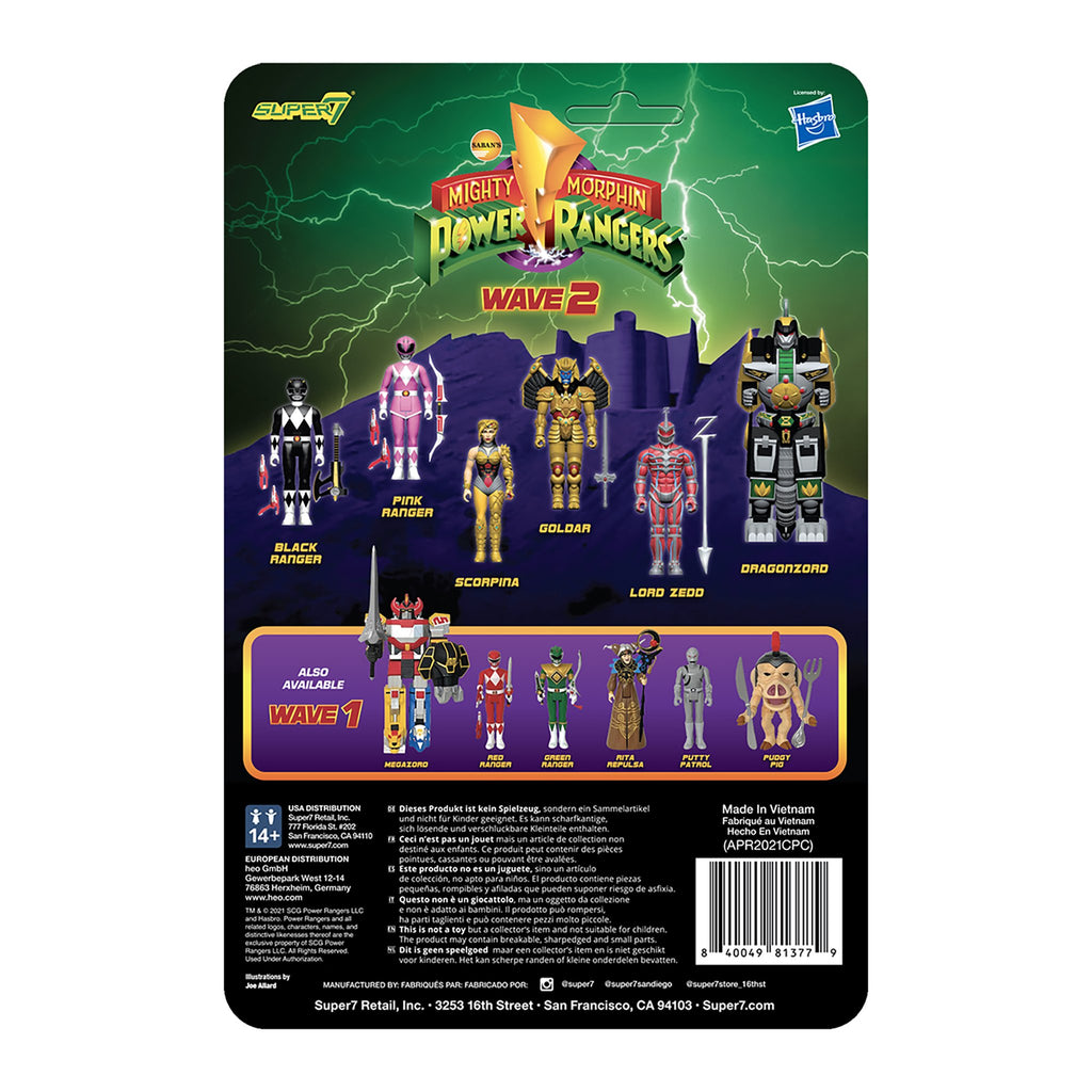 SUPER7 - Mighty Morphin Power Rangers ReAction Figure Wave 2 - Pink Ranger