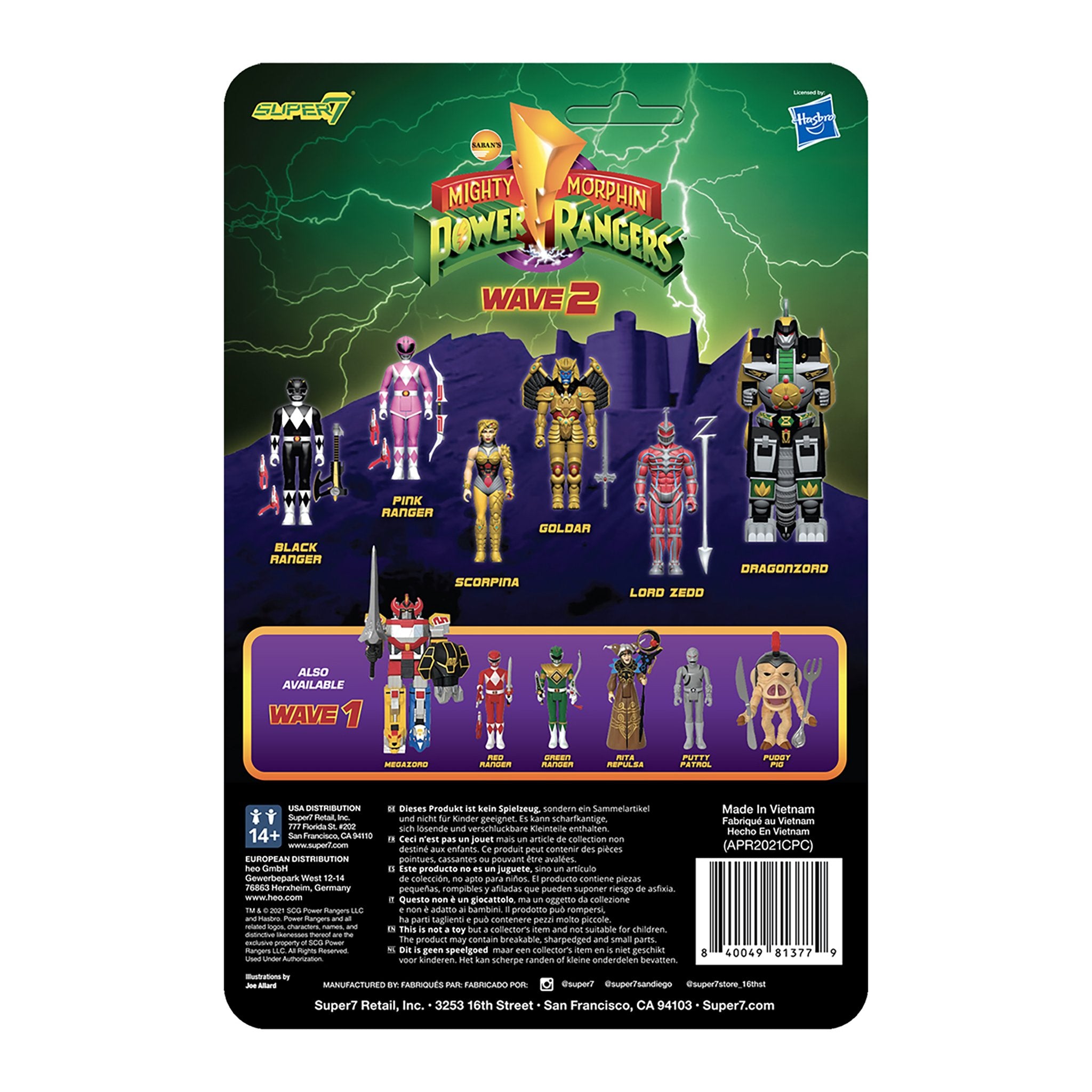 SUPER7 - Mighty Morphin Power Rangers ReAction Figure Wave 2 - Pink Ranger