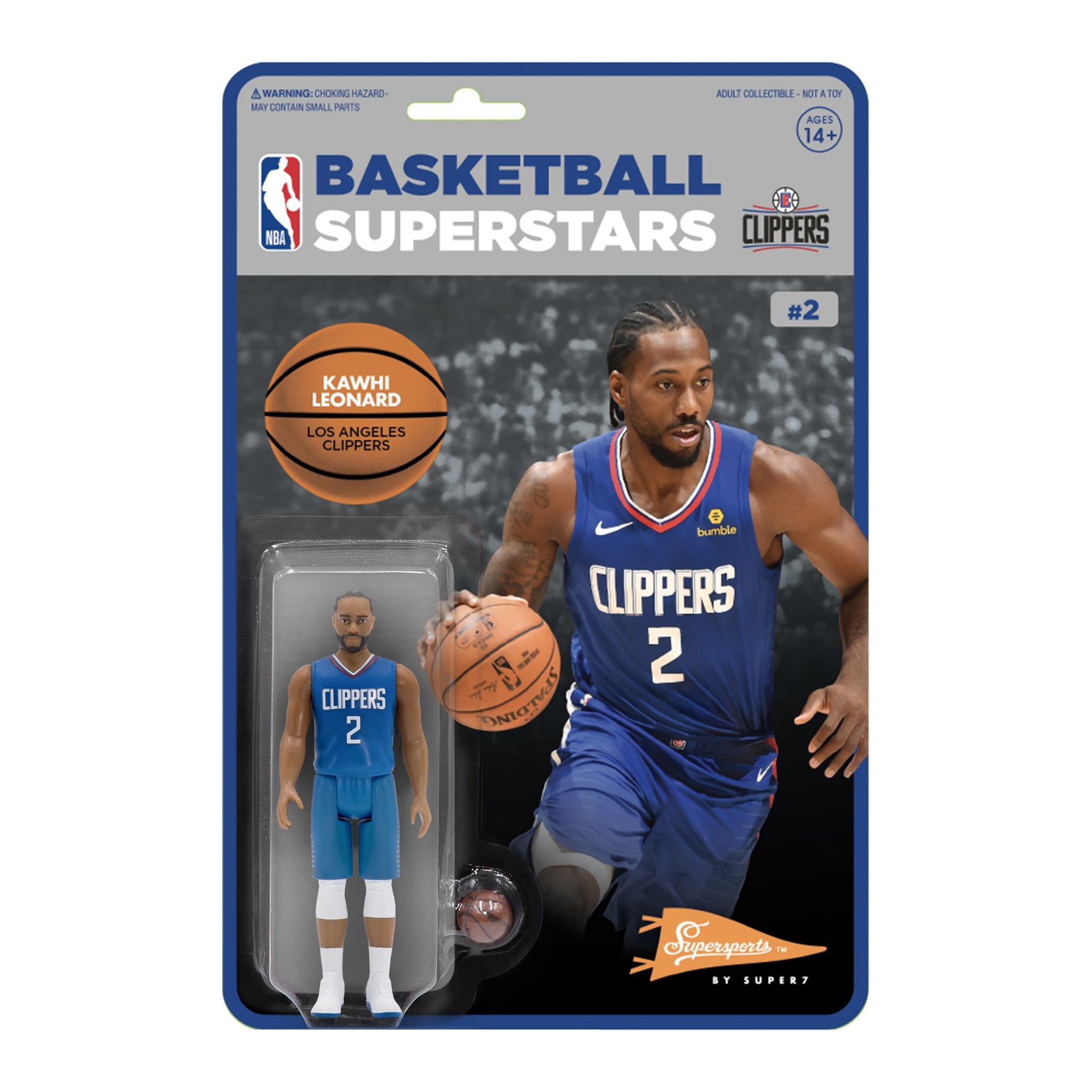 SUPER7 - NBA Supersports Figure - Kawhi Leonard (Clippers)