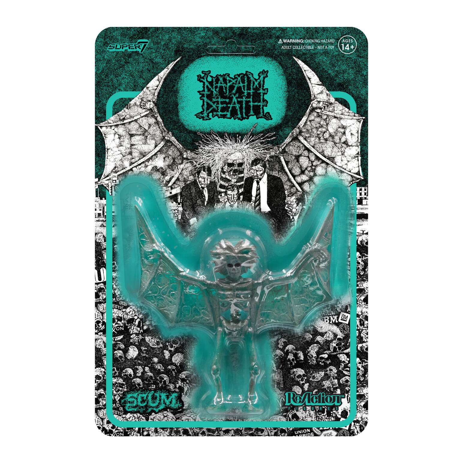 SUPER7 - Napalm Death ReAction Figure (Aquamarine) - Scum
