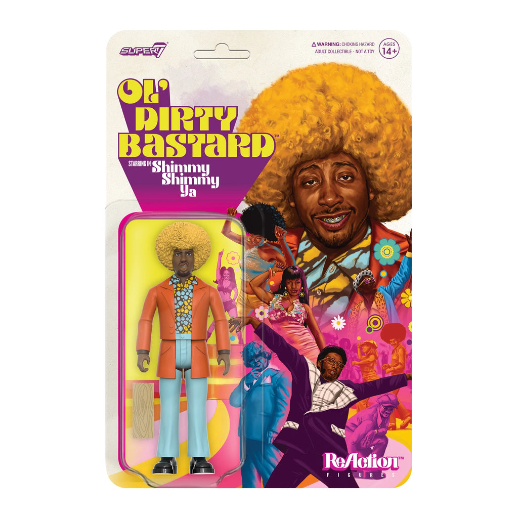 SUPER7 - Ol' Dirty Bastard (ODB) ReAction Figure - ODB Shimmy Shimmy Ya - Wu-Tang Clan