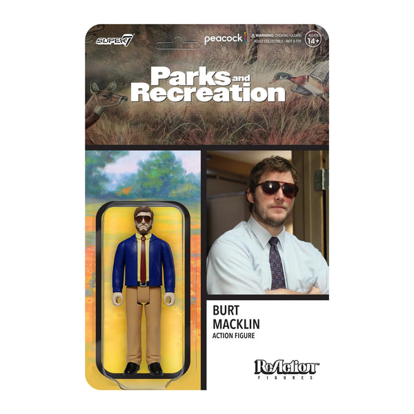 SUPER7 - Parks and Recreation ReAction Figure - Andy Dwyer (Special Agent Burt Macklin)