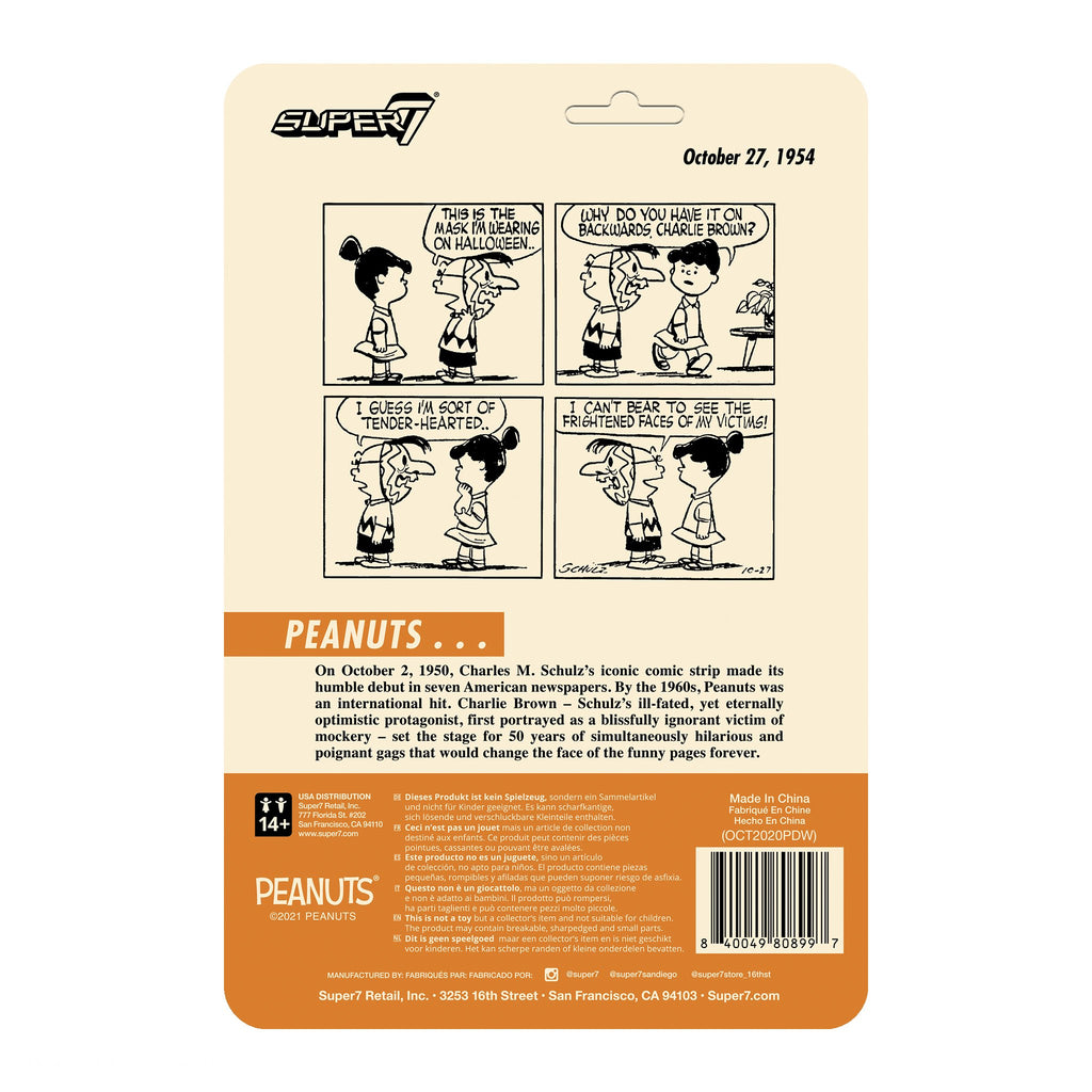 SUPER7 Peanuts ReAction Figure Wave 4 - Masked Charlie Brown