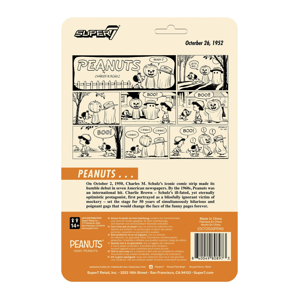 SUPER7 Peanuts ReAction Figure Wave 4 - Masked Snoopy