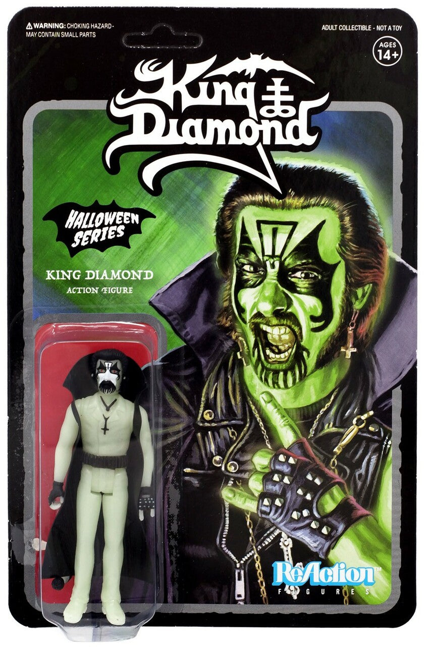 SUPER7 - ReAction Halloween Series King Diamond Action Figure [Glow-in-the-Dark]