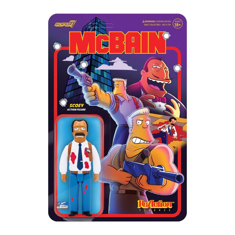 SUPER7 - Simpsons ReAction Figure - Wave 1 McBain - Scoey