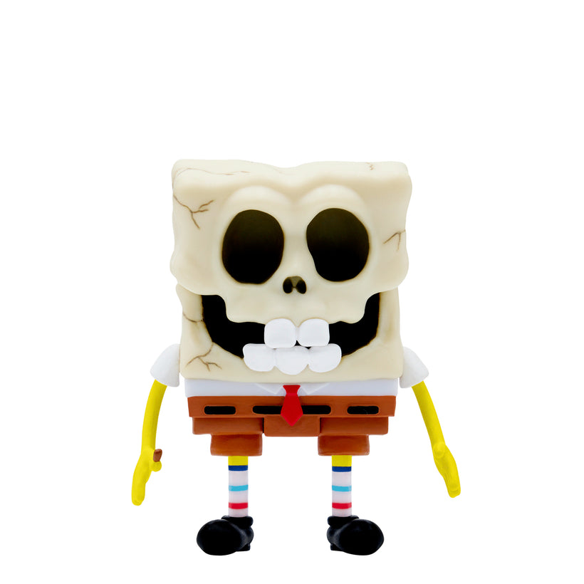 SUPER7 - Spongebob Squarepants ReAction Wave 2 Figure - Spongebob Skullpants