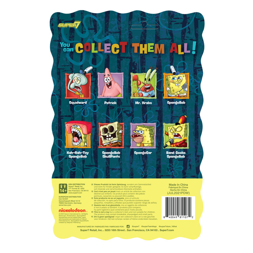 SUPER7 - Spongebob Squarepants ReAction Wave 2 Figure - Spongebob Skullpants