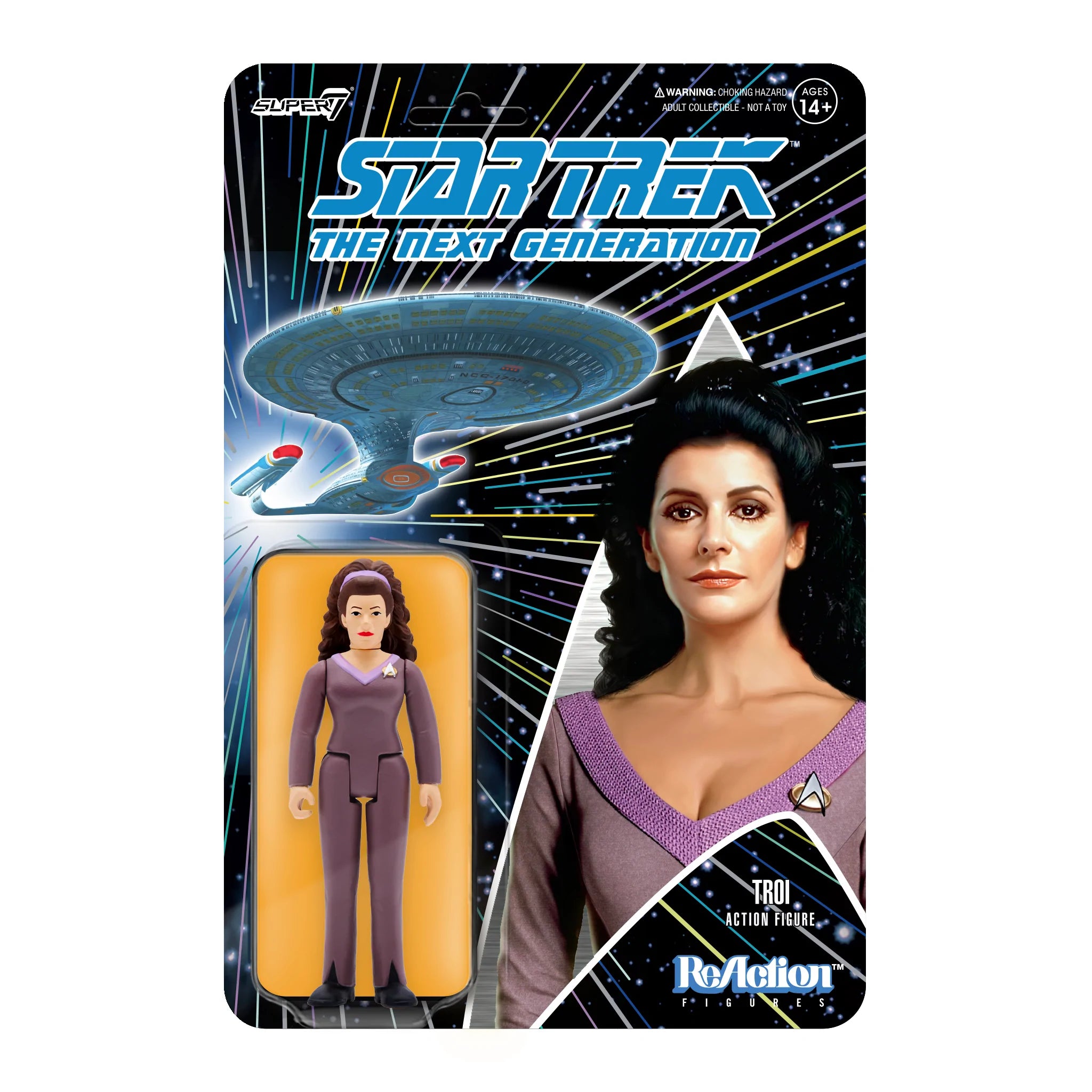 SUPER7 - Star Trek: The Next Generation ReAction Figure Wave 2 - Counselor Troi
