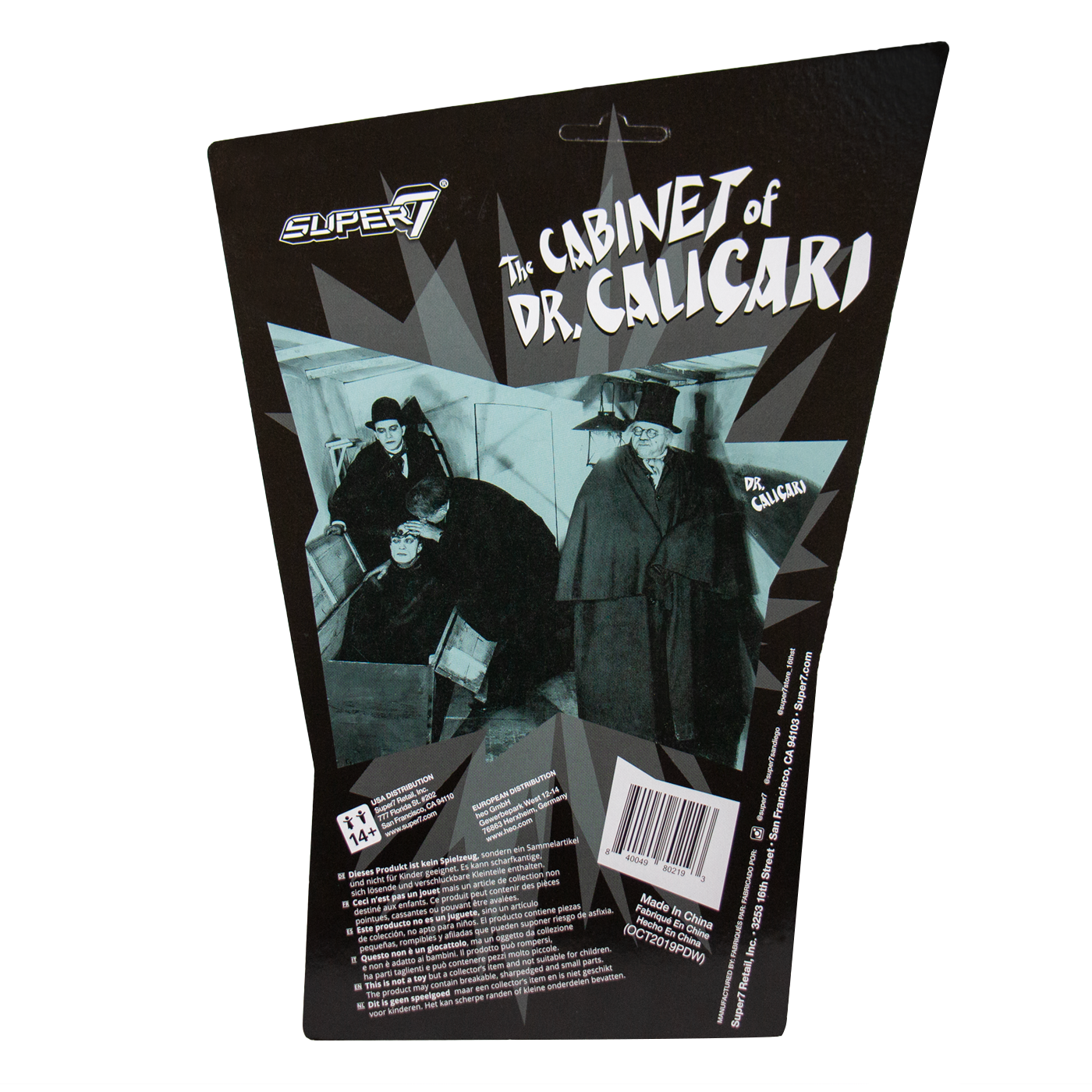 SUPER7 - The Cabinet of Dr. Caligari ReAction Figure- Dr. Caligari