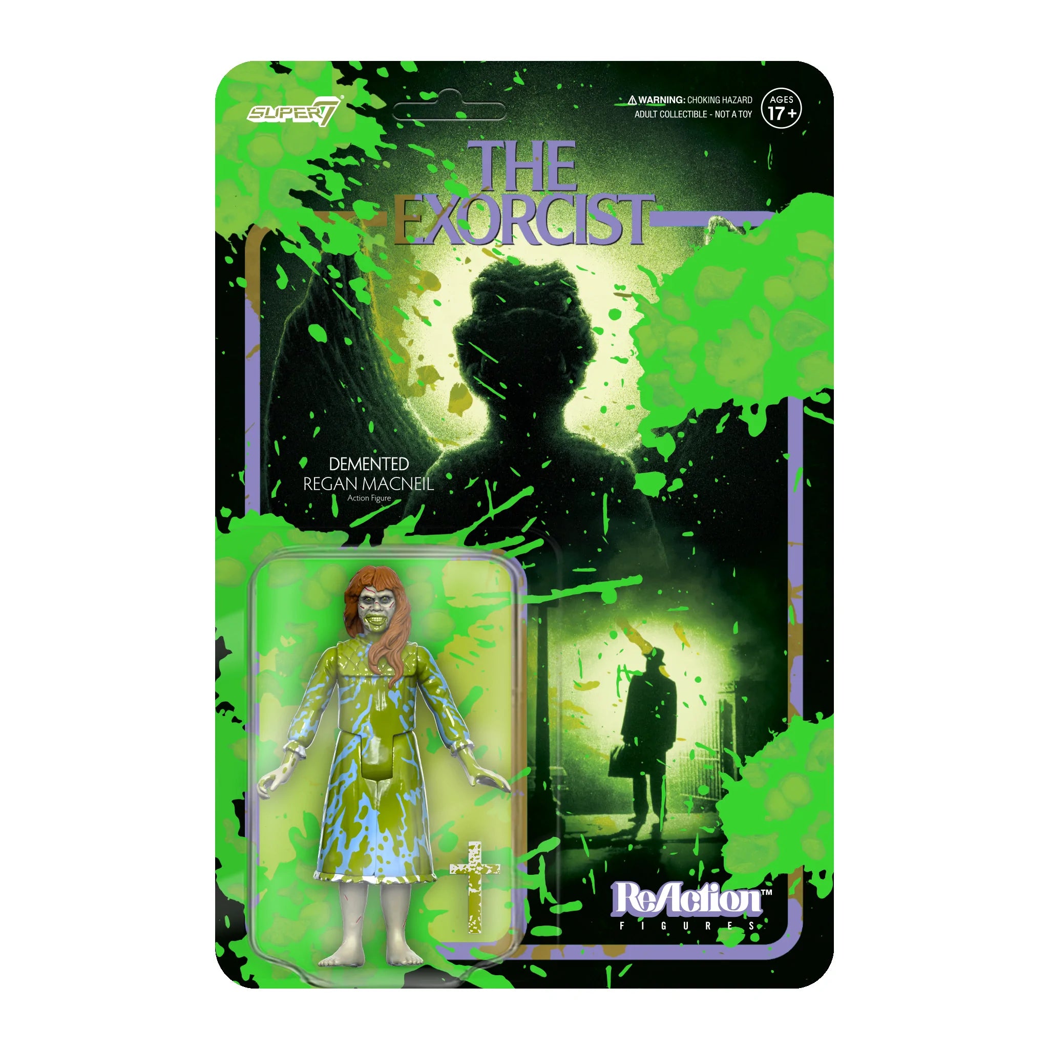 SUPER7 - The Exorcist Reaction Figure - Demented Regan MacNeil (Vomit Splatter)