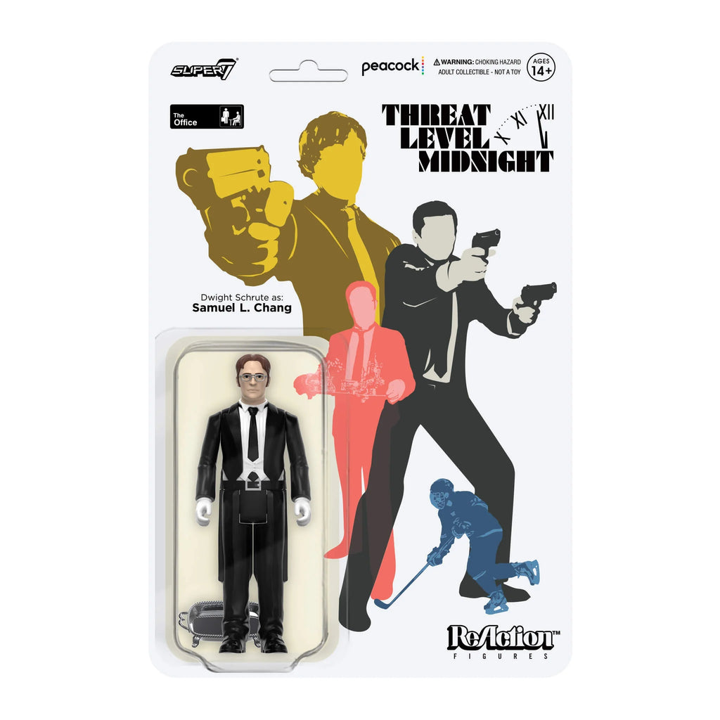 SUPER7 - The Office "Threat Level Midnight" Reaction Figure - Dwight Schrute as: Samuel L. Chang