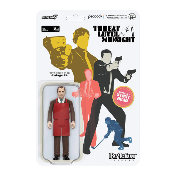 SUPER7 - The Office "Threat Level Midnight" Reaction Figure - Toby Flenderson as: Hostage #4