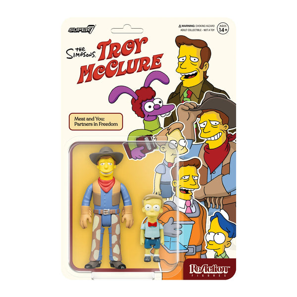 SUPER7 - The Simpsons ReAction Wave 2 - Troy McClure - Meat & You: Partners in Freedom