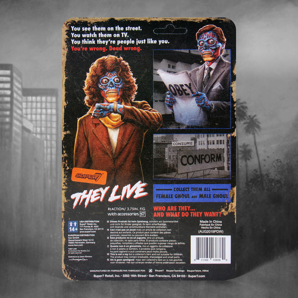 SUPER7 - They Live ReAction Figure - Male Ghoul