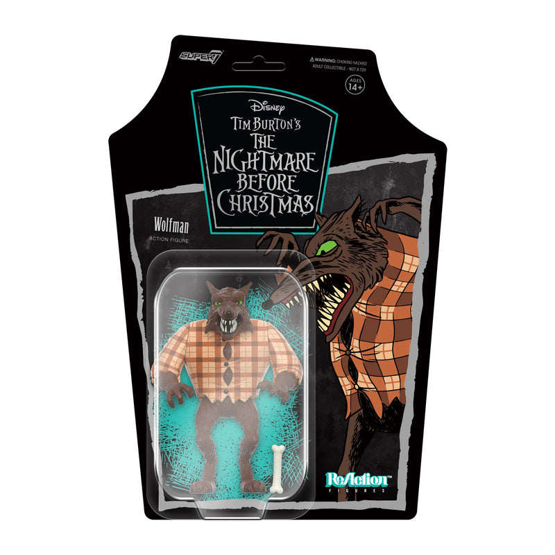 SUPER7 - Tim Burton's The Nightmare Before Christmas ReAction Figures Wave 2 - Wolfman