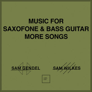 Sam Gendel/Sam Wilkes - Music For Saxofone And Bass Guitar More Songs (New Vinyl)