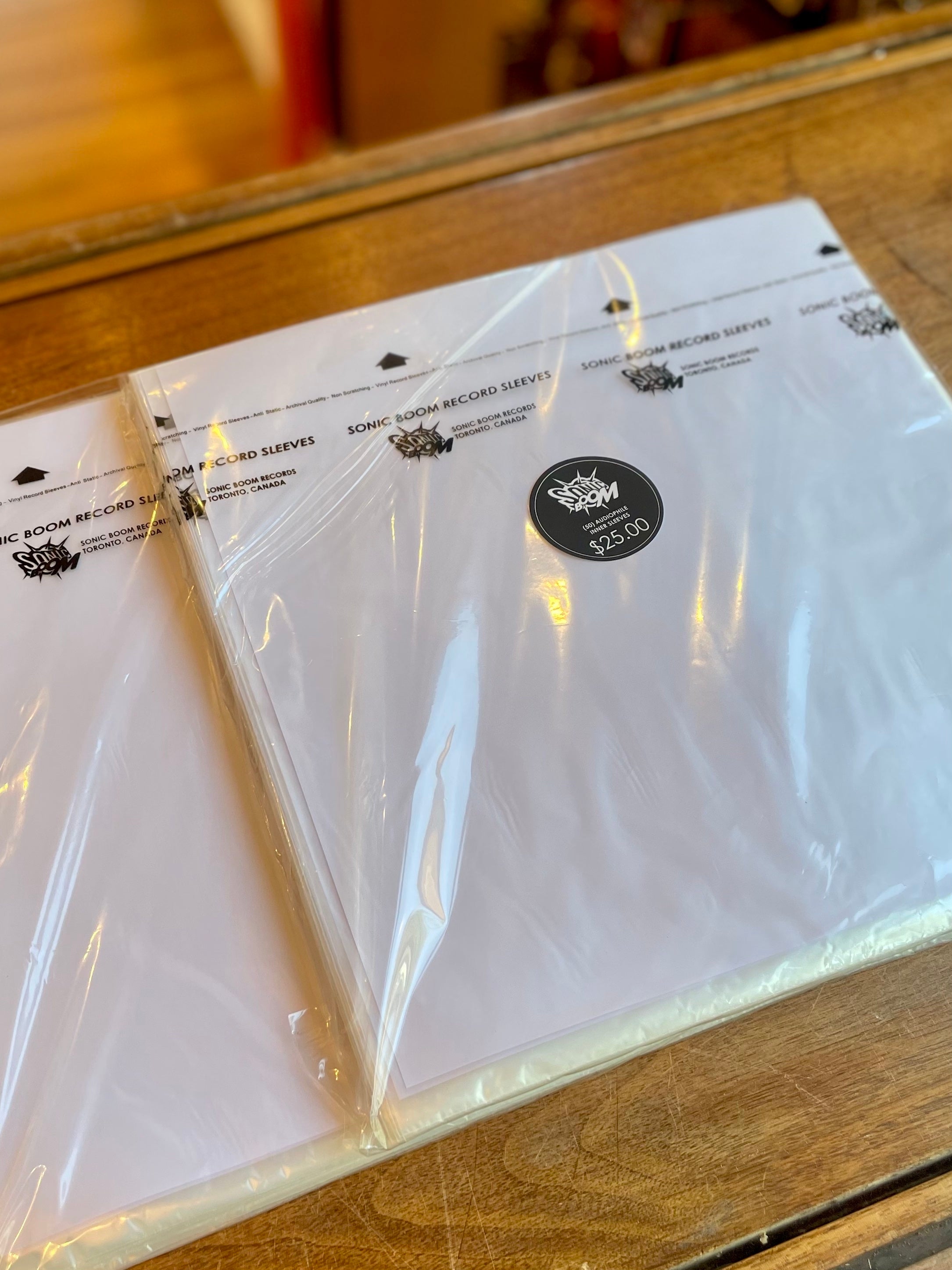 Sonic Boom MOFI-Style 12" Audiophile Anti-static Inner Sleeves (50pcs)