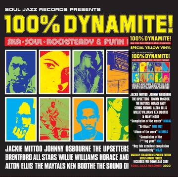 Soul Jazz Records Presents - 100% Dynamite! Ska Soul Rocksteady & Funk (RSD 2022) (Yellow Vinyl) (New Vinyl)