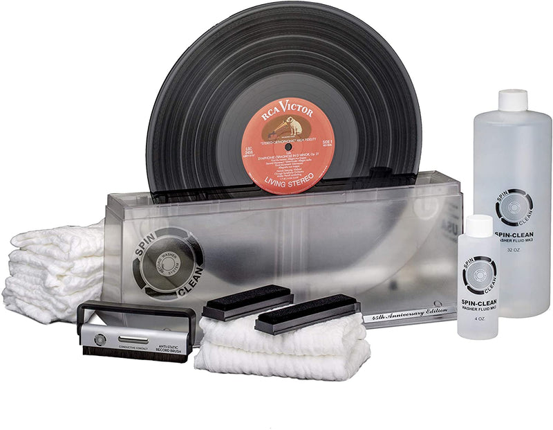 Spin-Clean Record Washer MKII Standard - Limited Edition Clear Unit Album Cleaning System 45th Anniversary  (Available As Pickup Only)