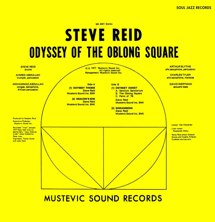 Steve Reid - Odyssey Of The Oblong Square (Gold Vinyl) (New Vinyl)