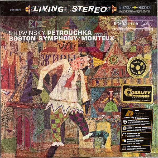 Stravinsky, Boston Symphony / Monteux ‎– Petrouchka (Analogue Productions 200G New Vinyl)