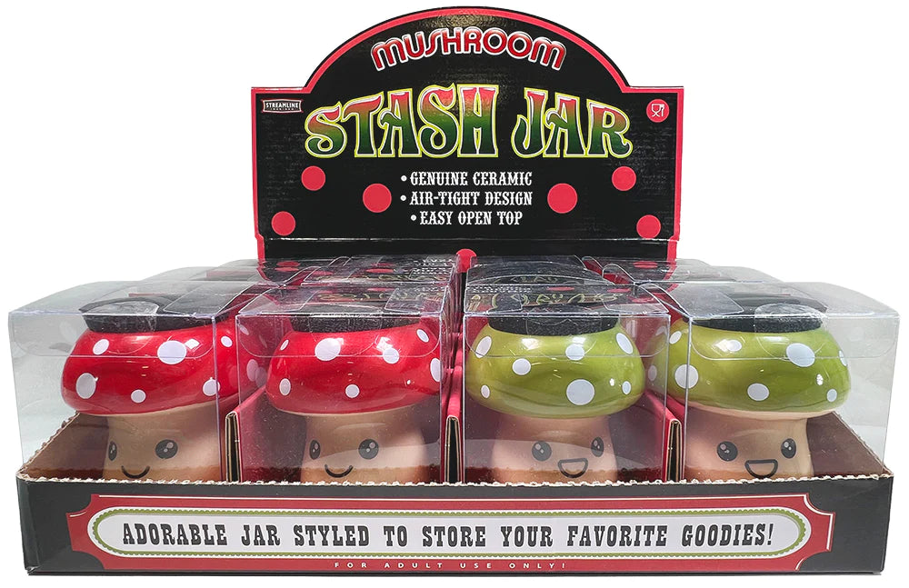 Streamline - Mushroom Ceramic Stash Jar