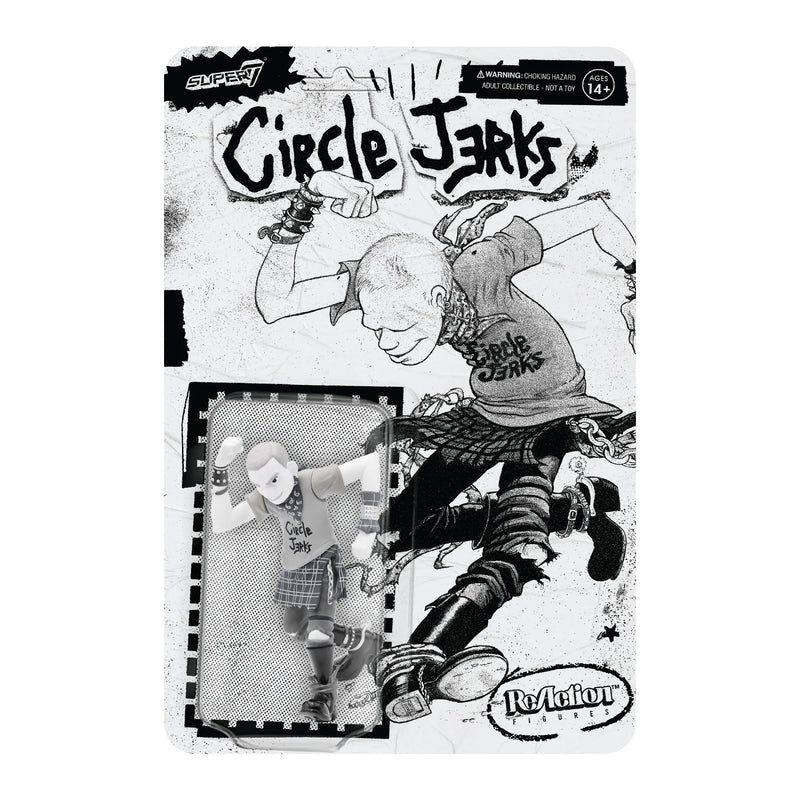 Super7 - Circle Jerks ReAction Figure - Skank Man (Greyscale)