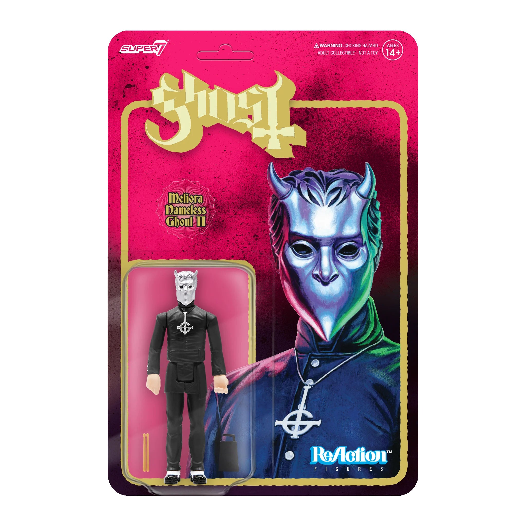 Super7 - Ghost ReAction Figures - Meliora Nameless Ghoul (Cowbell & Drumsticks)