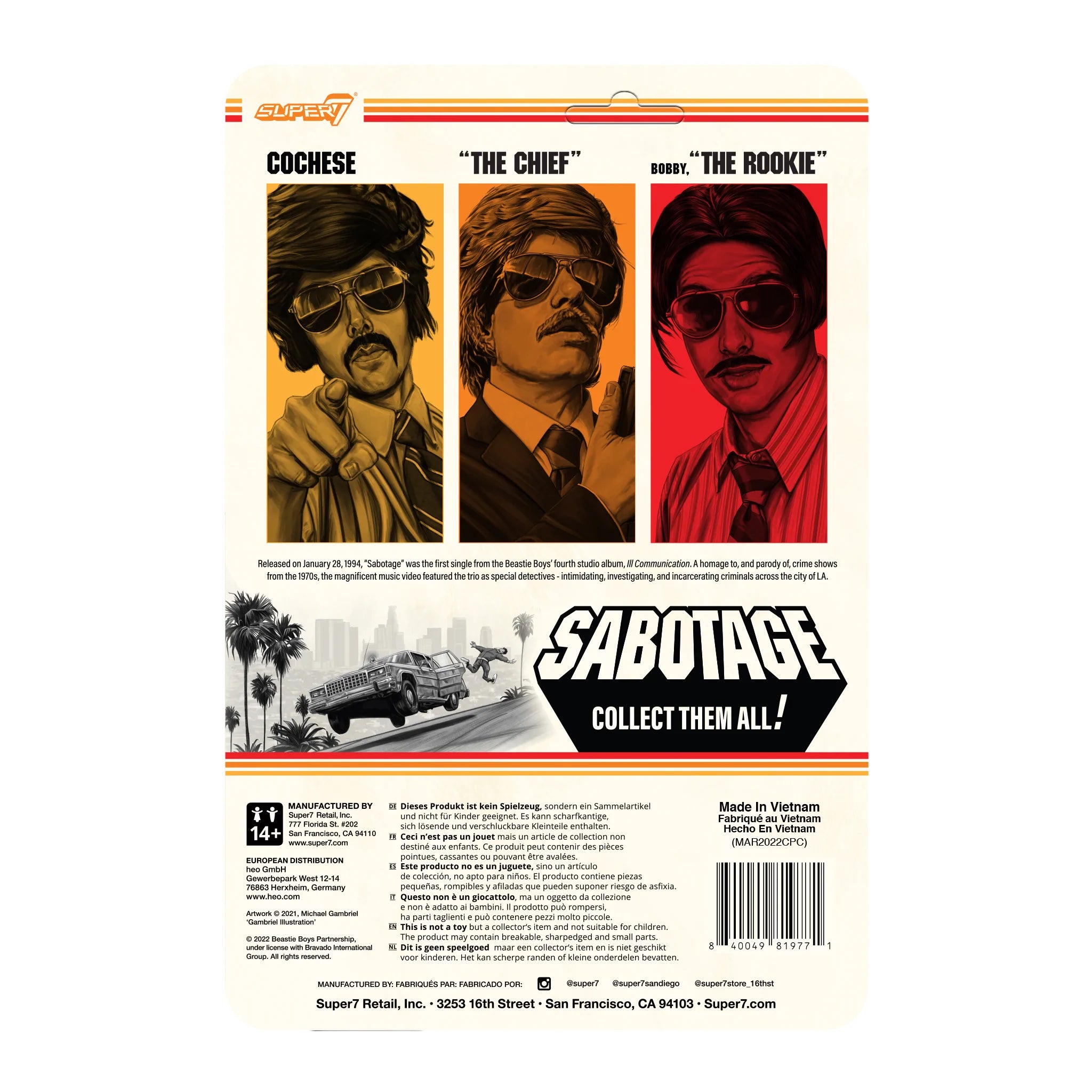 Super7 - Sabotage ReAction Figure - Vic Colfari