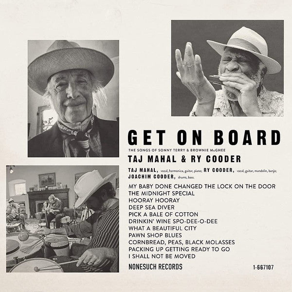 Taj Mahal & Ry Cooder - Get On Board (New Vinyl)