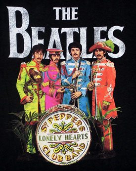 The Beatles -Sgt Pepper - Distressed - T-Shirt