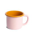 The Get Out - Pink and Mustard - Enamel Mug - 12 Oz - Crow Canyon