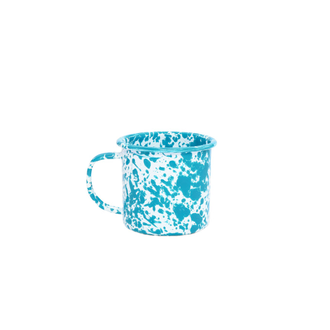 Tourquois Splatter Enamel Mug - 12 Oz - Crow Canyon