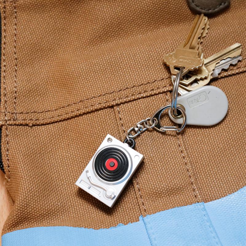 Turntable Light Up Keychain - Kikkerland