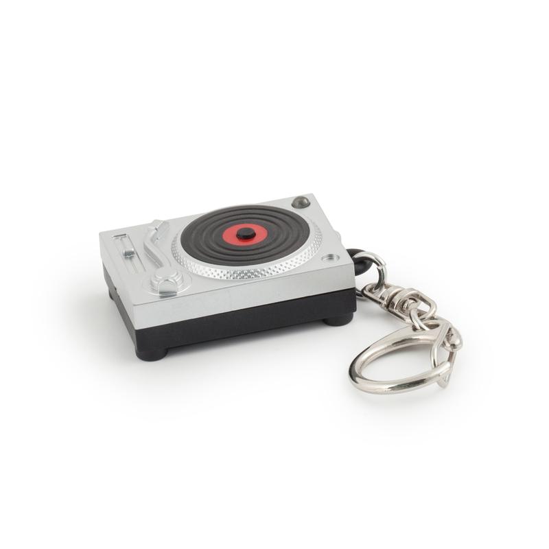 Turntable Light Up Keychain - Kikkerland