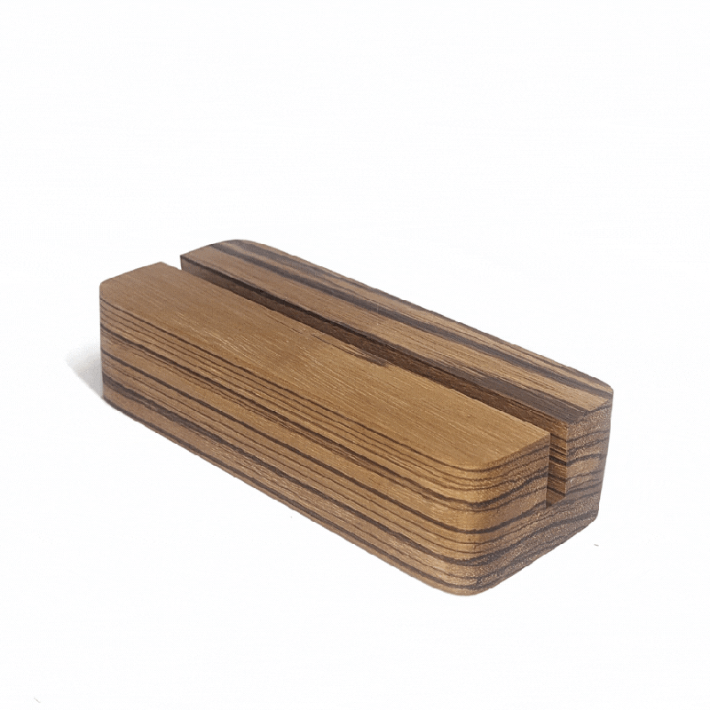 Vinylblox - Zebrawood Tabletop Stand (Solo)