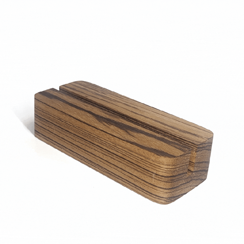 Vinylblox - Zebrawood Tabletop Stand (Solo)