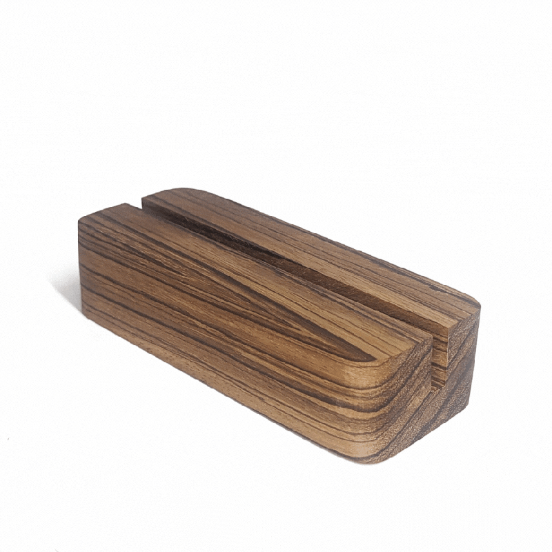 Vinylblox - Zebrawood Tabletop Stand (Solo)
